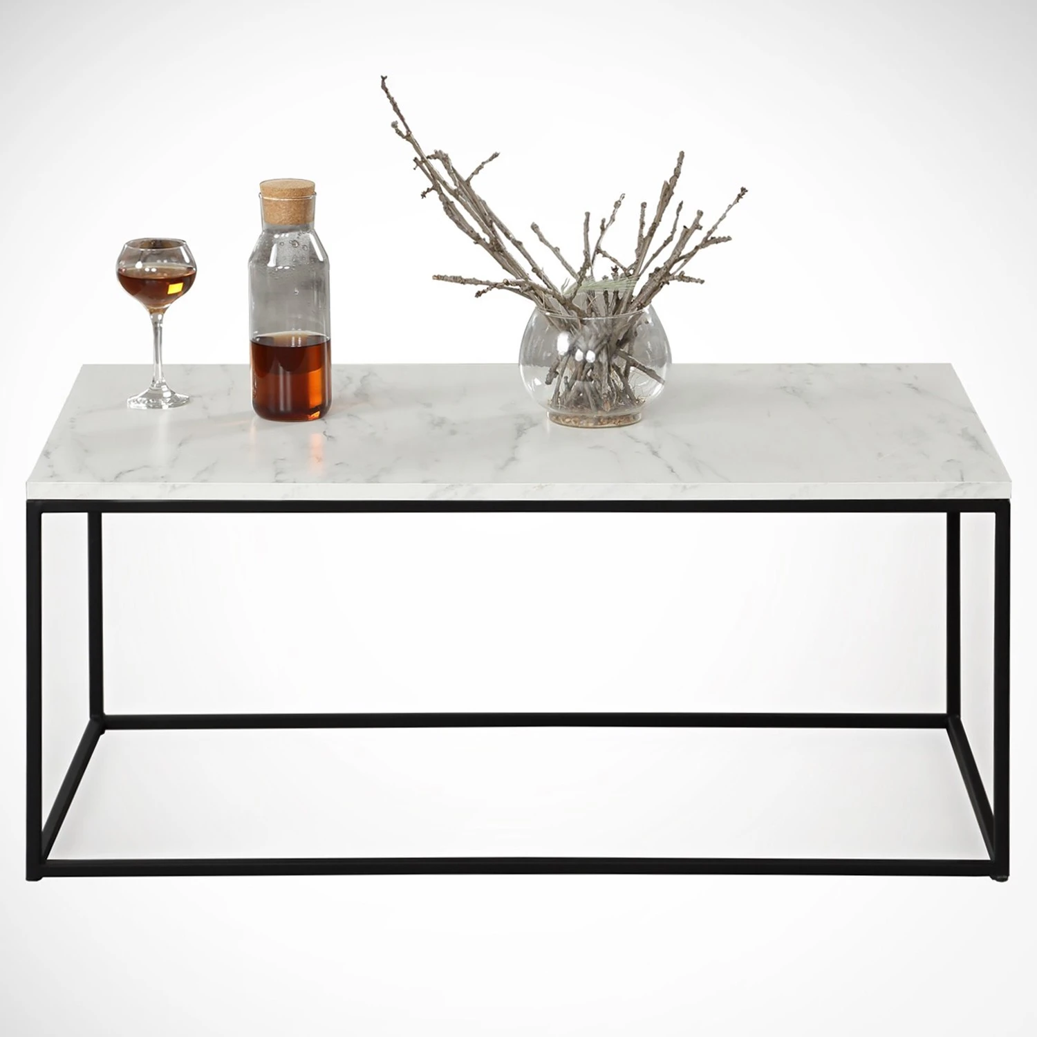 Loftscape Couchtisch Ravello - Marmor Weiß Dekor 4 Loftscape Couchtisch Ravello - Marmor Weiß Dekor – Bild 4