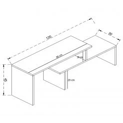 Loftscape TV-Rack Okola - Anthrazit -Wohnzimmermöbel boutique en ligne 1000333649 220302 500 SKETCH DETAILS P000000001000333649 sketch