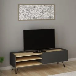 Loftscape TV-Lowboard Venice - Anthrazit / Eiche Dekor -Wohnzimmermöbel boutique en ligne 1000333654 220302 021 MOOD DETAILS P000000001000333654 mood