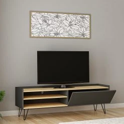 Loftscape TV-Lowboard Venice - Anthrazit / Eiche Dekor -Wohnzimmermöbel boutique en ligne 1000333654 220302 022 MOOD DETAILS P000000001000333654 mood