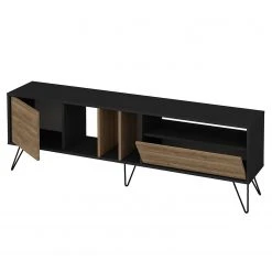 Red Living TV-Lowboard Vidago II - Walnuss Dekor / Anthrazit -Wohnzimmermöbel boutique en ligne 1000333656 220302 031 DETAILS P000000001000333656