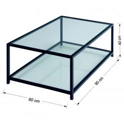 Loftscape Couchtisch Birdsville - Glas / Metall - Rauchgrau -Wohnzimmermöbel boutique en ligne 1000333678 220302 500 SKETCH DETAILS P000000001000333678 sketch