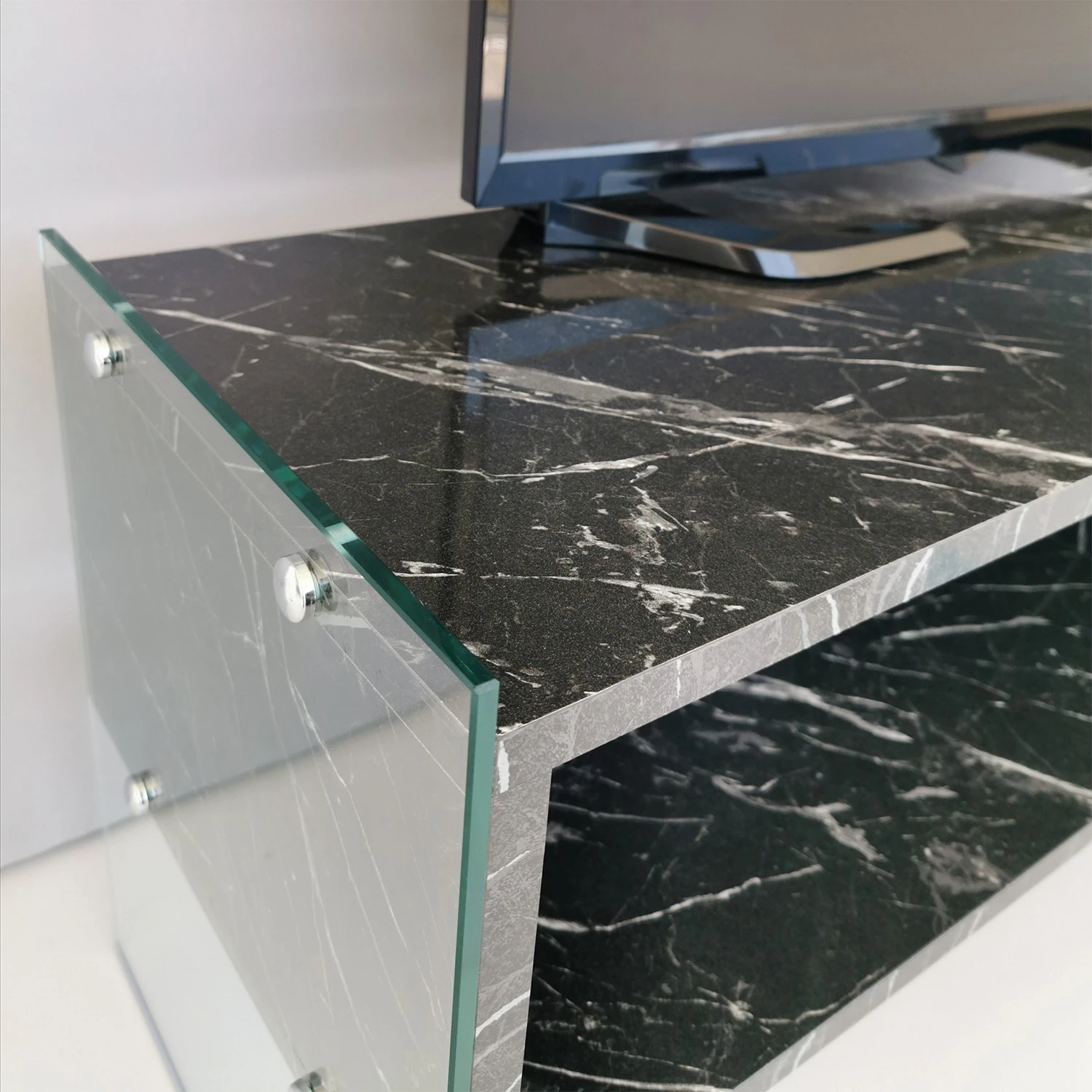 Loftscape TV-Rack Nevele - Marmor Schwarz Dekor 6 Loftscape TV-Rack Nevele - Marmor Schwarz Dekor – Bild 6