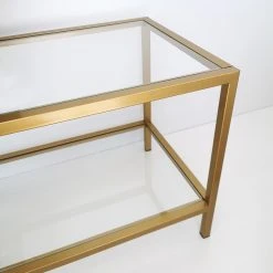 Loftscape TV-Rack Nibas - Glas / Metall - Gold -Wohnzimmermöbel boutique en ligne 1000333693 220302 030 DETAILS P000000001000333693