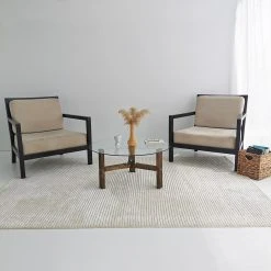 Loftscape Couchtisch Down Under Eukoa - Glas / Walnuss massiv - Walnuss -Wohnzimmermöbel boutique en ligne 1000333695 220302 024 MOOD DETAILS P000000001000333695 mood