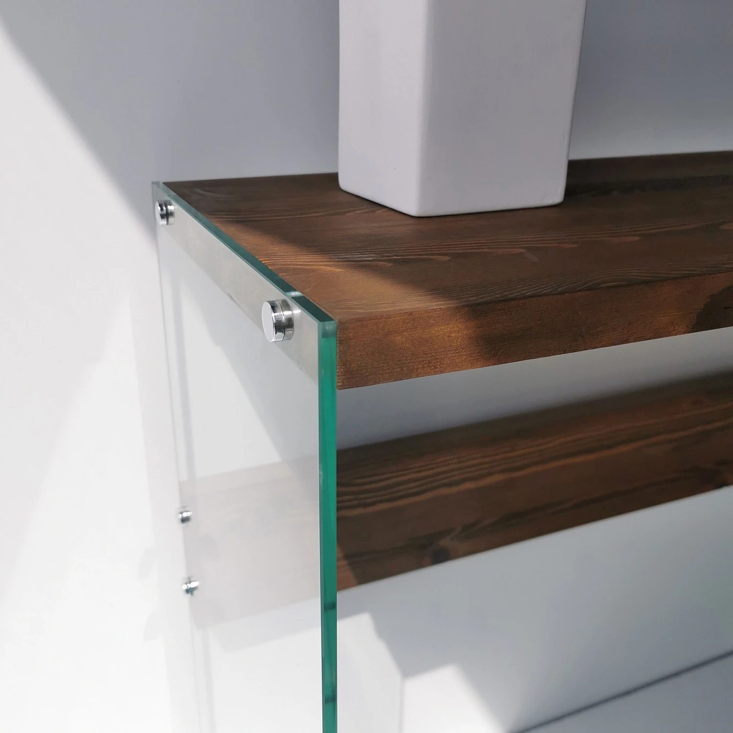 Loftscape Konsolentisch Rodgau - Glas / Kiefer massiv - Kiefer Kolonial 5 Loftscape Konsolentisch Rodgau - Glas / Kiefer massiv - Kiefer Kolonial – Bild 5