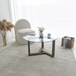 Loftscape Couchtisch Yorkton III - Glas / Walnuss massiv - Walnuss -Wohnzimmermöbel boutique en ligne 1000333702 220302 023 MOOD DETAILS P000000001000333702 mood