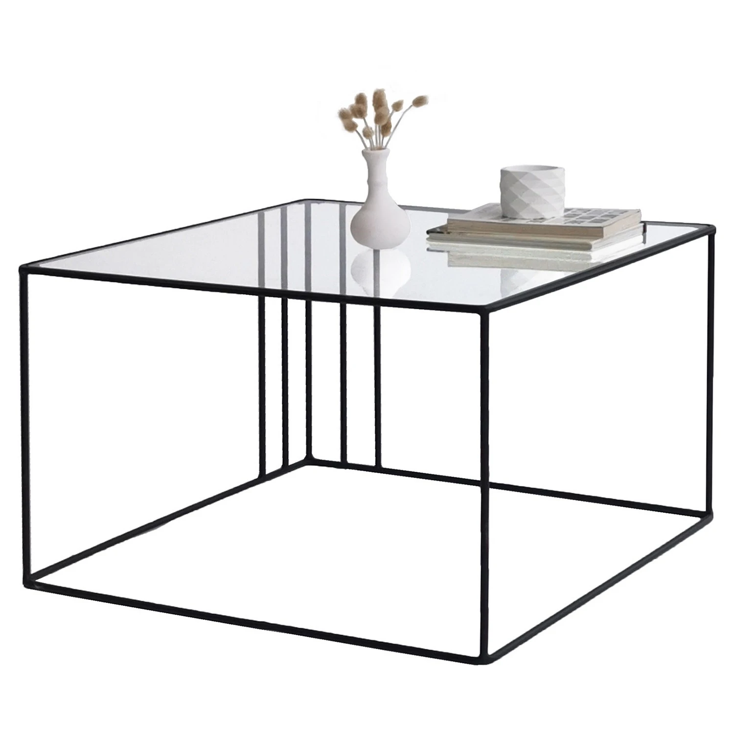 Loftscape Couchtisch Osiris - Glas / Metall - Schwarz 7 Loftscape Couchtisch Osiris - Glas / Metall - Schwarz – Bild 7