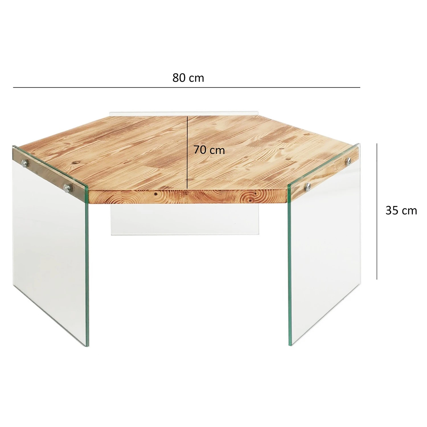Loftscape Couchtisch Haditha - Glas / Kiefer massiv 7 Loftscape Couchtisch Haditha - Glas / Kiefer massiv – Bild 7