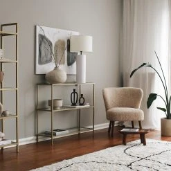 Loftscape Konsolentisch Nordkisa - Glas / Metall - Gold -Wohnzimmermöbel boutique en ligne 1000333708 220302 022 MOOD DETAILS P000000001000333708 mood