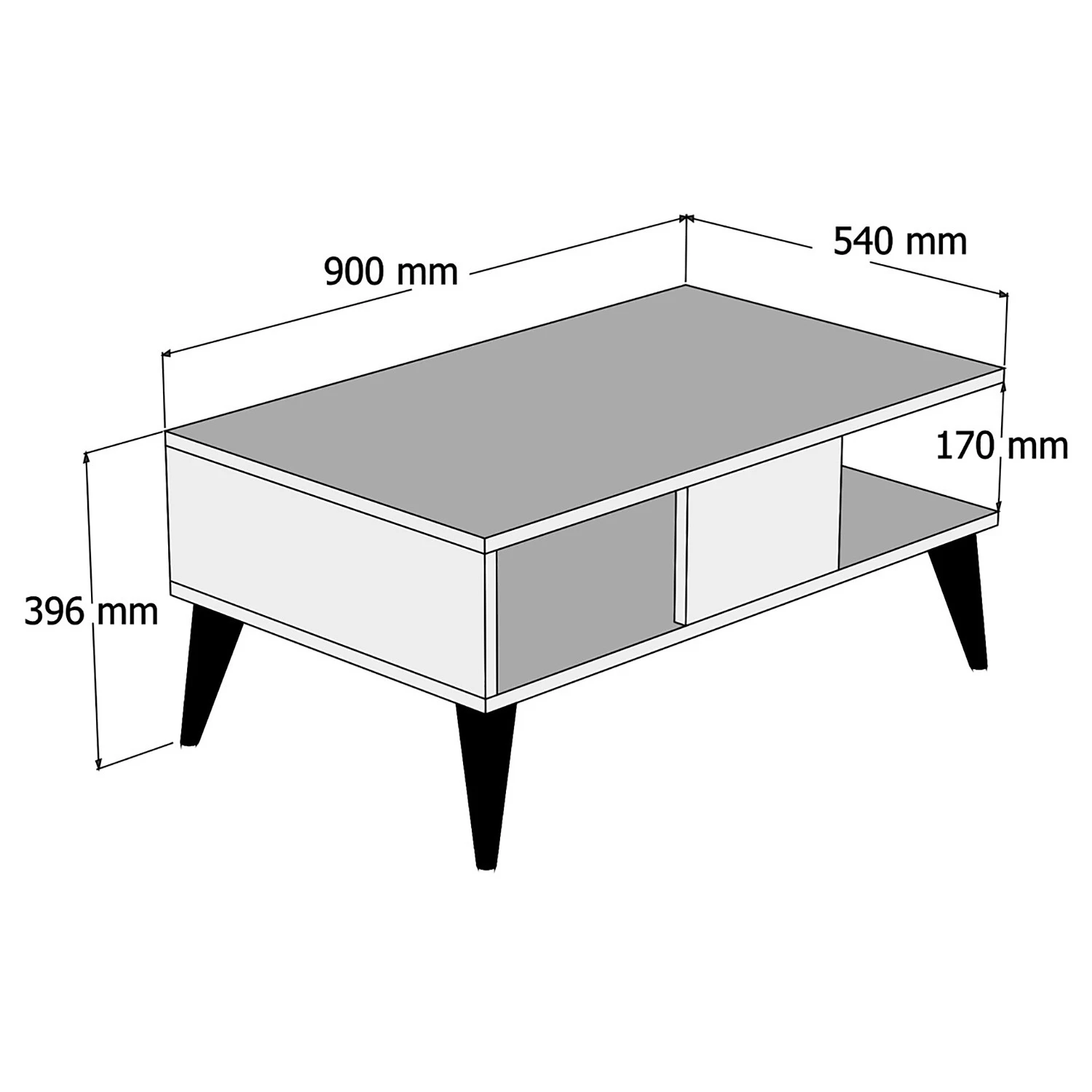 Red Living Couchtisch Korfu - Walnuss Dekor 5 Red Living Couchtisch Korfu - Walnuss Dekor – Bild 5