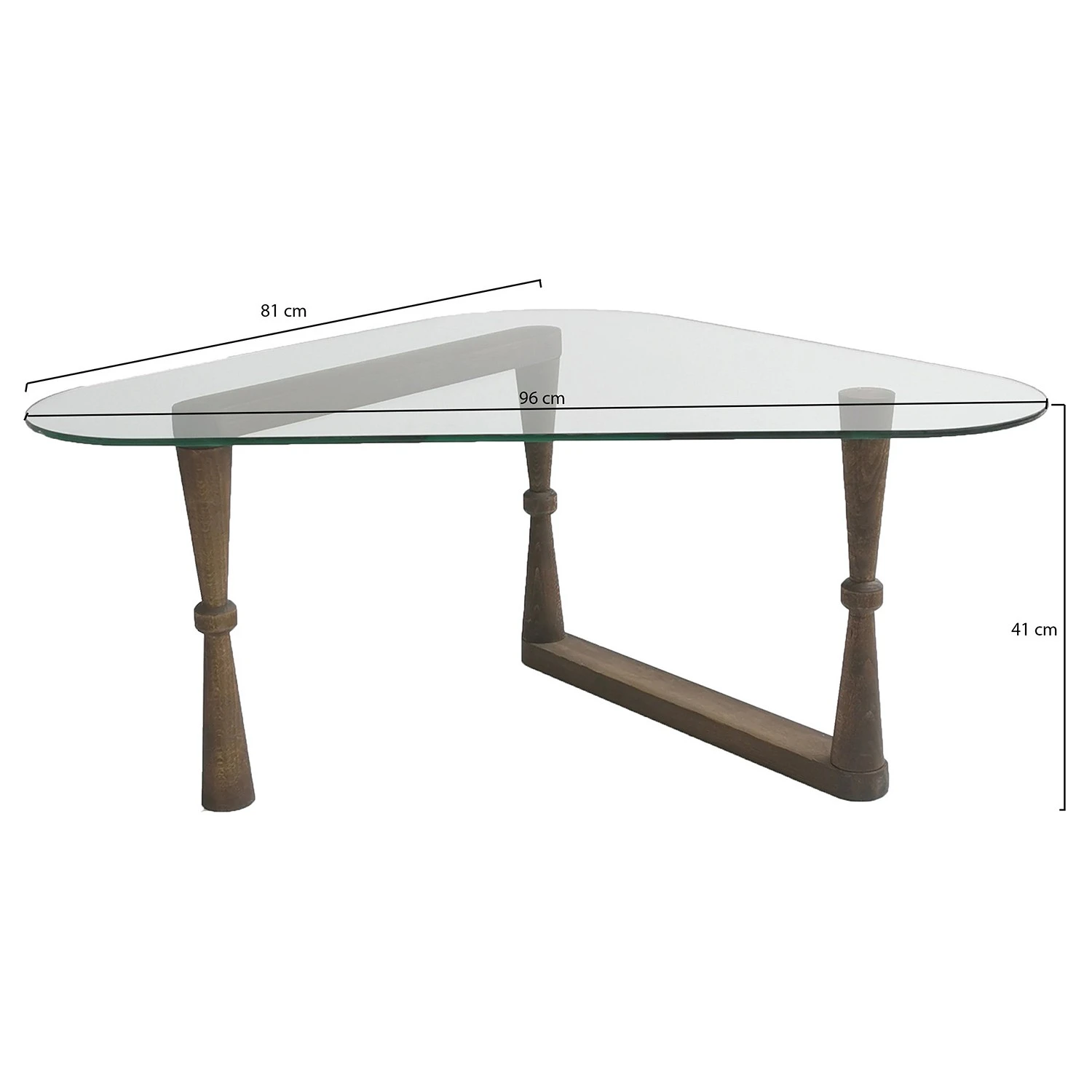 Loftscape Couchtisch Yoxford I - Glas / Walnuss massiv - Walnuss 9 Loftscape Couchtisch Yoxford I - Glas / Walnuss massiv - Walnuss – Bild 9