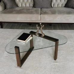 Loftscape Couchtisch Yorkton I - Glas / Walnuss massiv - Walnuss -Wohnzimmermöbel boutique en ligne 1000333740 220302 023 MOOD DETAILS P000000001000333740 mood