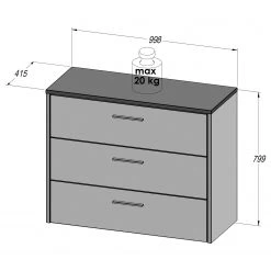 Loftscape Kommode Freystadt -Wohnzimmermöbel boutique en ligne 1000333798 220218 500 SKETCH DETAILS P000000001000333798 sketch