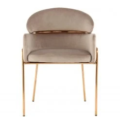 INSTYLE by Kayoom Armlehnenstuhl Elva - Taupe / Gold -Wohnzimmermöbel boutique en ligne 1000335713 220223 030 DETAILS P000000001000335713