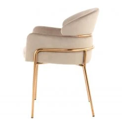 INSTYLE by Kayoom Armlehnenstuhl Elva - Taupe / Gold -Wohnzimmermöbel boutique en ligne 1000335713 220223 031 DETAILS P000000001000335713