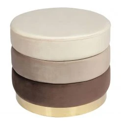 INSTYLE by Kayoom Polsterhocker Elyse - Braun -Wohnzimmermöbel boutique en ligne 1000335758 220223 030 DETAILS P000000001000335758