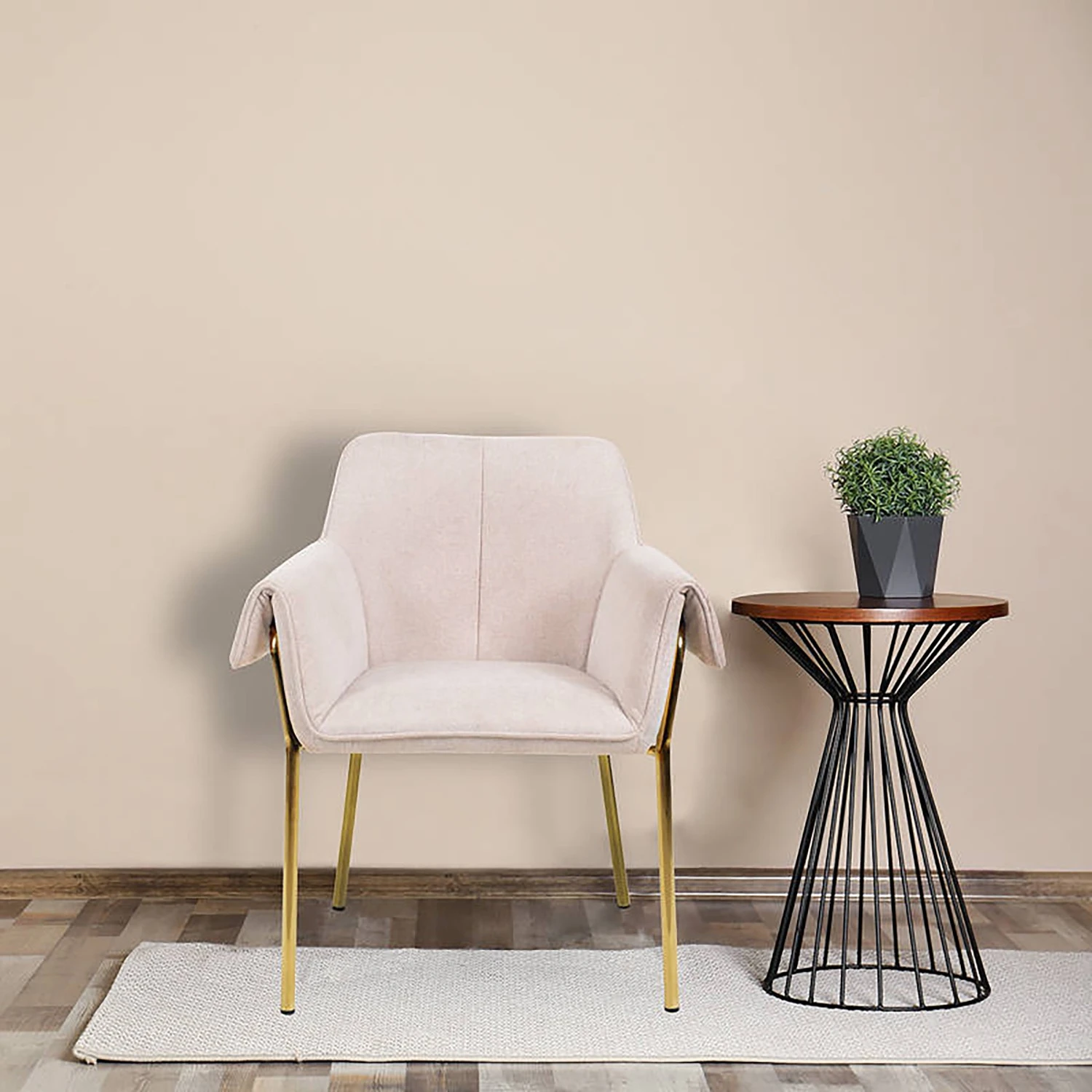 INSTYLE by Kayoom Armlehnenstuhl Kelsey - Creme 2 INSTYLE by Kayoom Armlehnenstuhl Kelsey - Creme – Bild 2