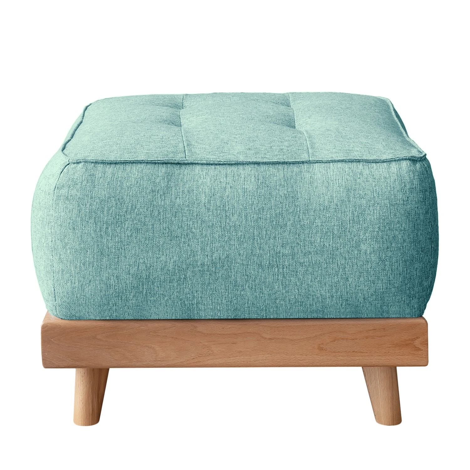 Norrwood Polsterhocker Surribas - Webstoff Lark: Petrol 4 Norrwood Polsterhocker Surribas - Webstoff Lark: Petrol – Bild 4