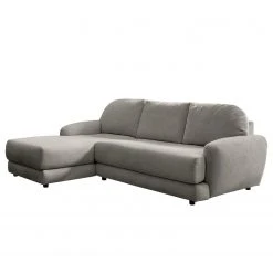 Loftscape Ecksofa Tandil - Webstoff Dolly: Dunkelgrau - Longchair davorstehend links - Mit Hocker -Wohnzimmermöbel boutique en ligne 1000336887 220401 050 DETAILS P000000001000336887