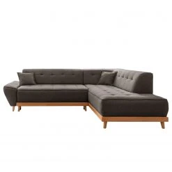 Norrwood Ecksofa Surribas II - Webstoff Lark: Anthrazit - Ottomane davorstehend rechts -Wohnzimmermöbel boutique en ligne 1000336925 220401 040 DETAILS P000000001000336925