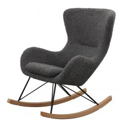 Naturoo Schaukelstuhl Narbonne - Teddyfell - Grau