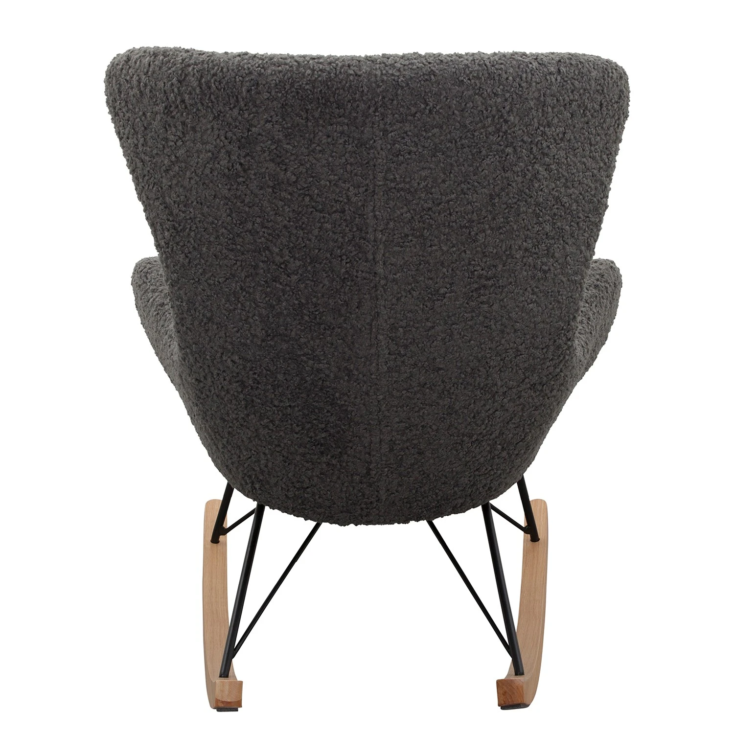 Naturoo Schaukelstuhl Narbonne - Teddyfell - Grau 6 Naturoo Schaukelstuhl Narbonne - Teddyfell - Grau – Bild 6