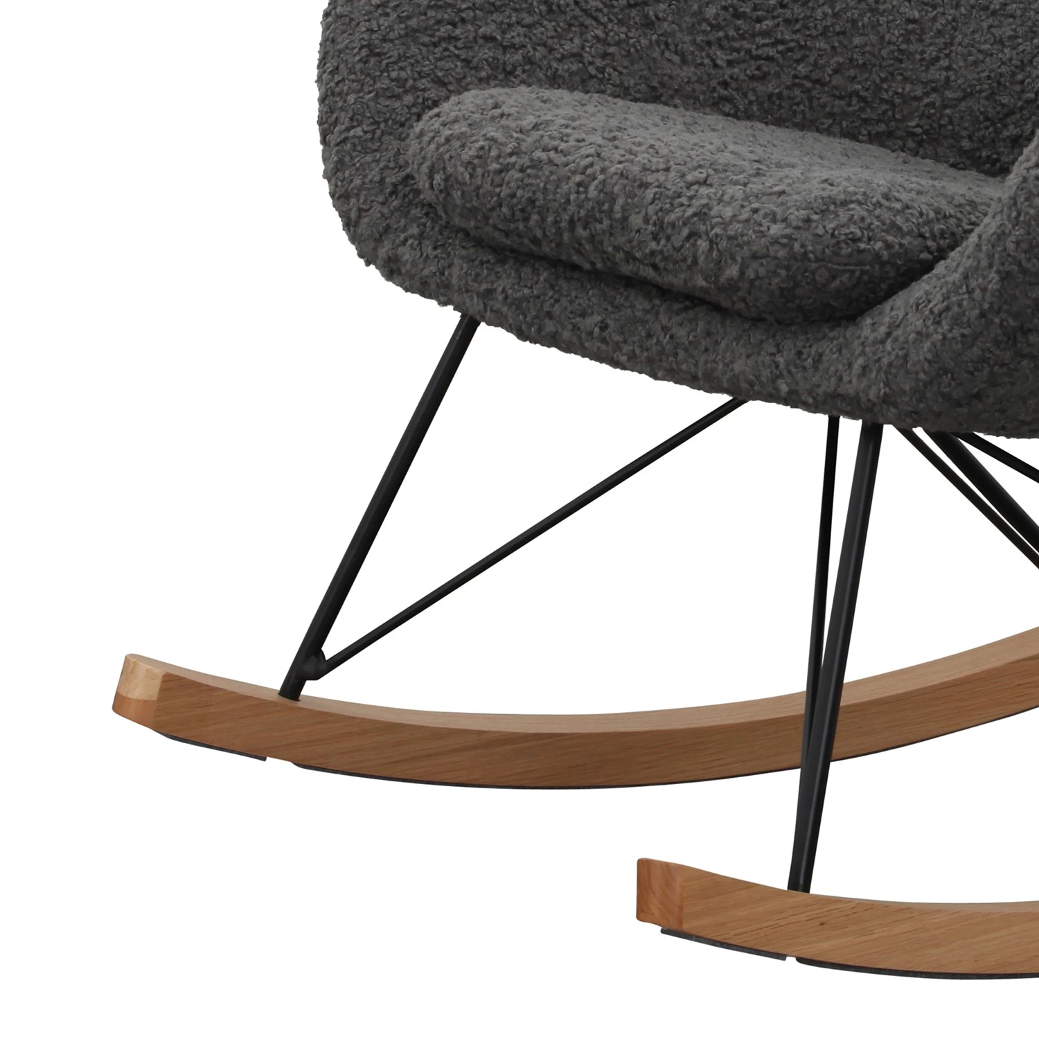 Naturoo Schaukelstuhl Narbonne - Teddyfell - Grau 9 Naturoo Schaukelstuhl Narbonne - Teddyfell - Grau – Bild 9