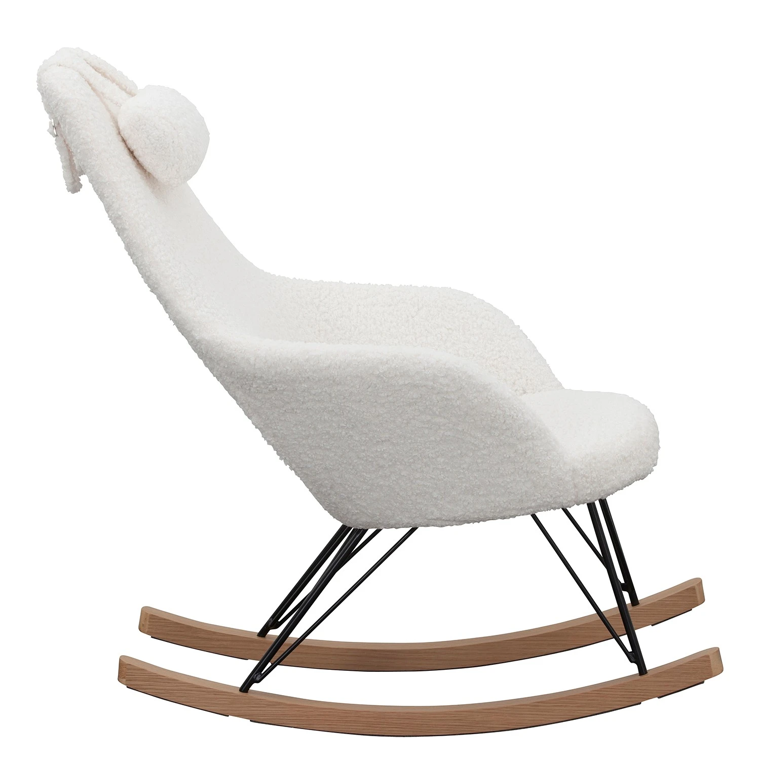 Naturoo Schaukelstuhl Newman - Teddyfell - Weiß 4 Naturoo Schaukelstuhl Newman - Teddyfell - Weiß – Bild 4