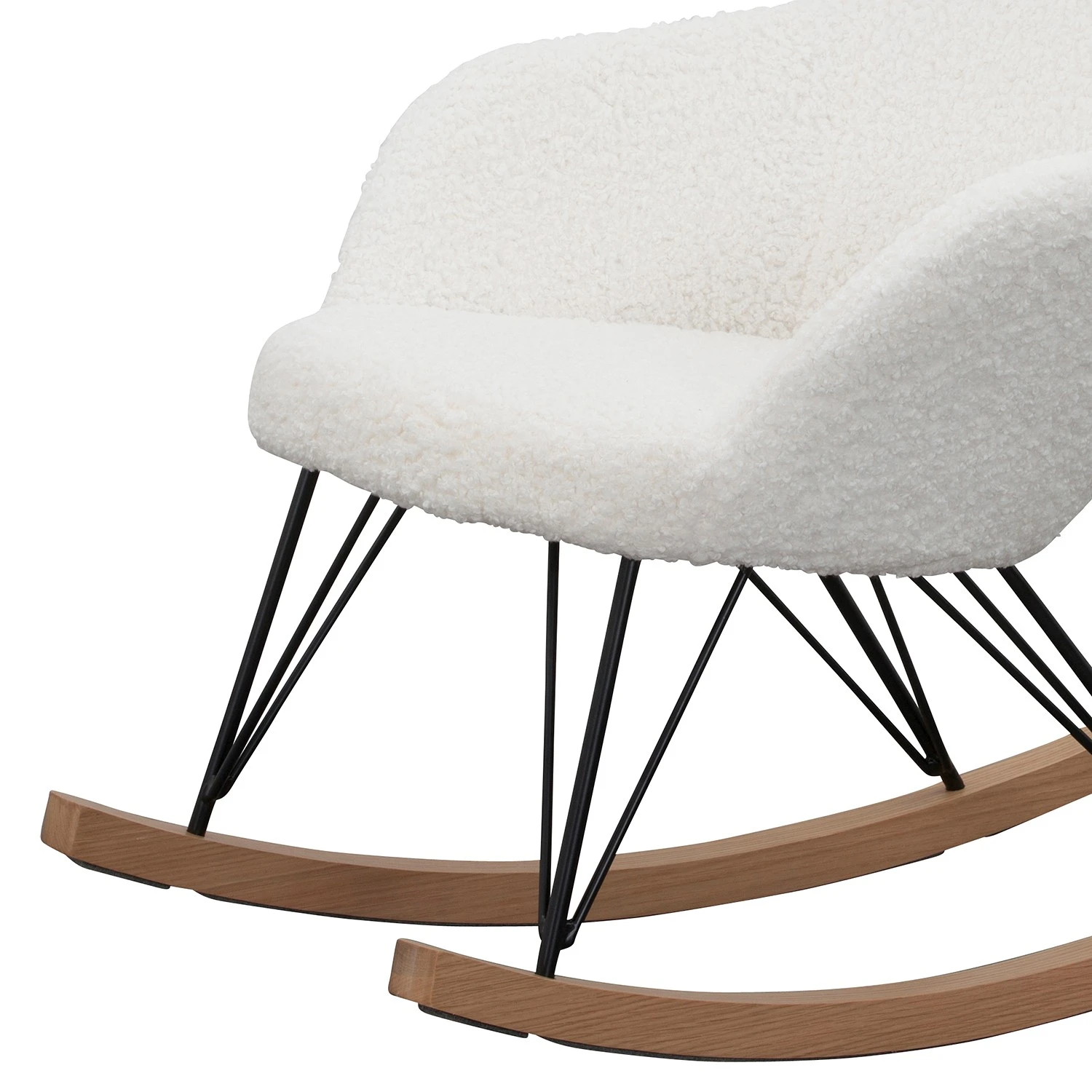 Naturoo Schaukelstuhl Newman - Teddyfell - Weiß 8 Naturoo Schaukelstuhl Newman - Teddyfell - Weiß – Bild 8