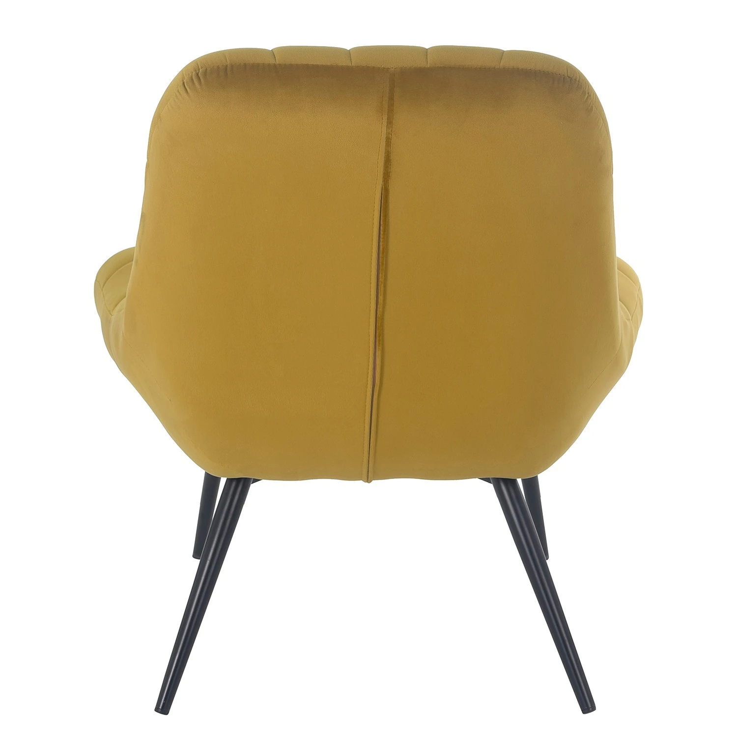 Norrwood XXL Sessel Obelix - Samt - Currygelb - Schwarz 5 Norrwood XXL Sessel Obelix - Samt - Currygelb - Schwarz – Bild 5