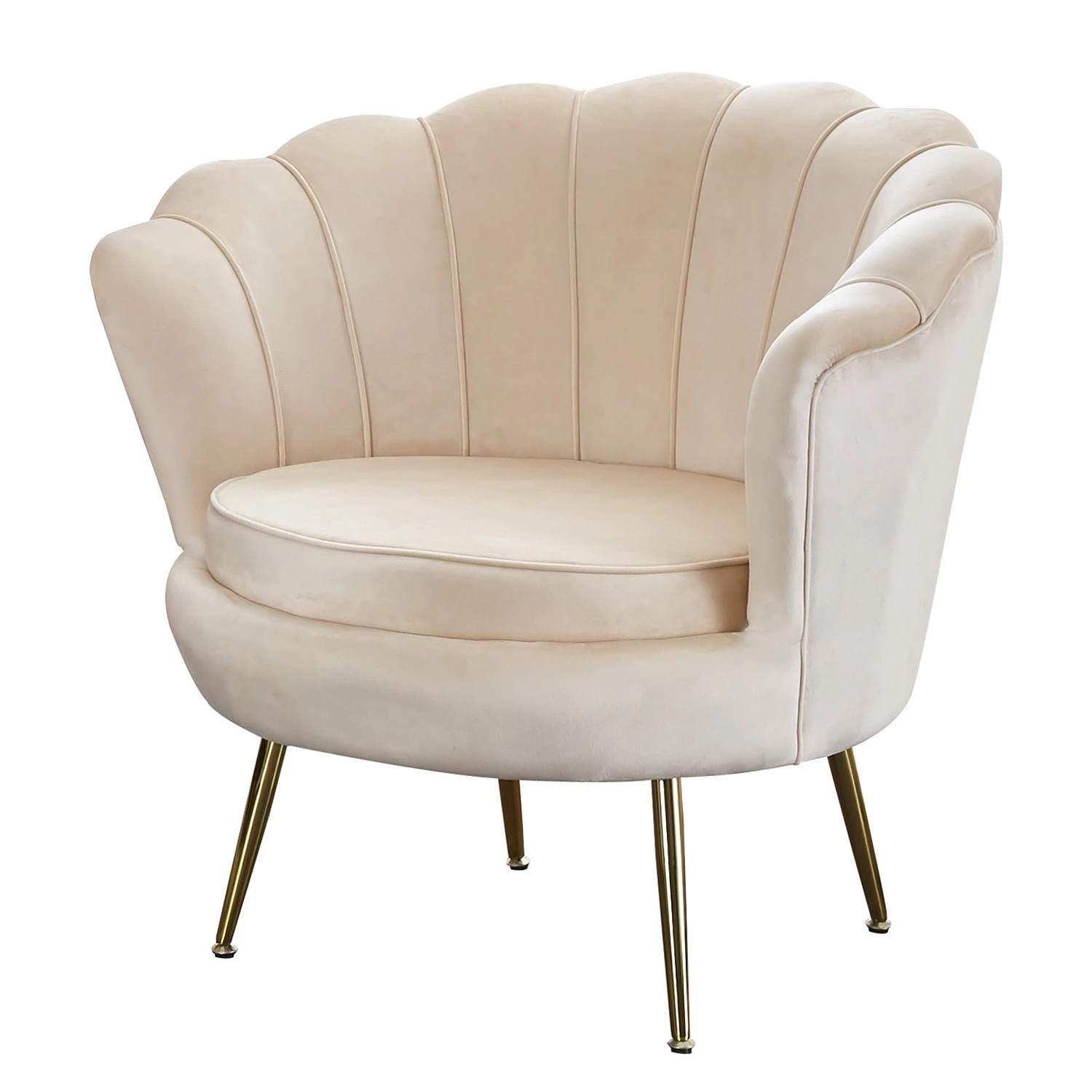 Norrwood Sessel Ralemo - Samt - Creme 1 Norrwood Sessel Ralemo - Samt - Creme