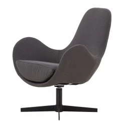 Loftscape Sessel Thika - Microfaser - Dunkelgrau