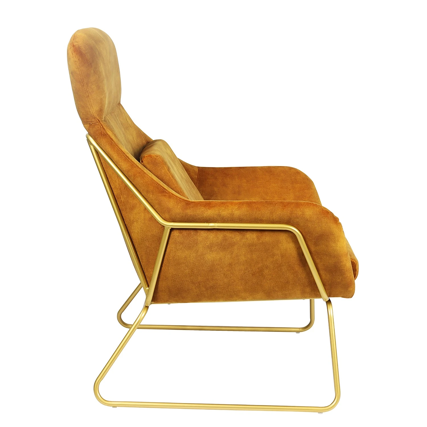 Norrwood Relaxsessel Tirana - Samt - Gold 5 Norrwood Relaxsessel Tirana - Samt - Gold – Bild 5