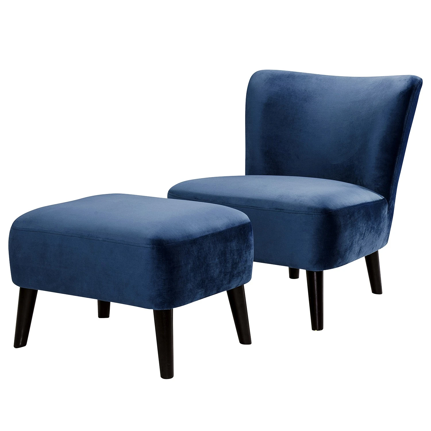 Norrwood Sessel Entremont - Samt - Blau 1 Norrwood Sessel Entremont - Samt - Blau