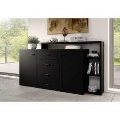 Loftscape Sideboard Littor - Schwarz 7 Loftscape Sideboard Littor - Schwarz -Wohnzimmermöbel boutique en ligne 1000339746 220311 021 MOOD DETAILS P000000001000339746 mood