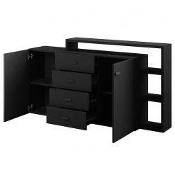Loftscape Sideboard Littor - Schwarz 8 Loftscape Sideboard Littor - Schwarz -Wohnzimmermöbel boutique en ligne 1000339746 220311 030 DETAILS P000000001000339746