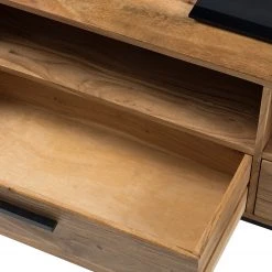 Ars manufacti TV-Lowboard Woodson V - Akazie massiv / Metall - Akazie Hellbraun -Wohnzimmermöbel boutique en ligne 1000339799 220311 048 DETAILS P000000001000339799