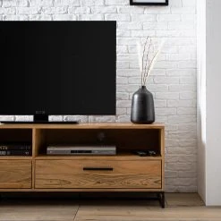 Ars manufacti TV-Lowboard Woodson V - Akazie massiv / Metall - Akazie Hellbraun -Wohnzimmermöbel boutique en ligne 1000339799 220311 060 DETAILS P000000001000339799