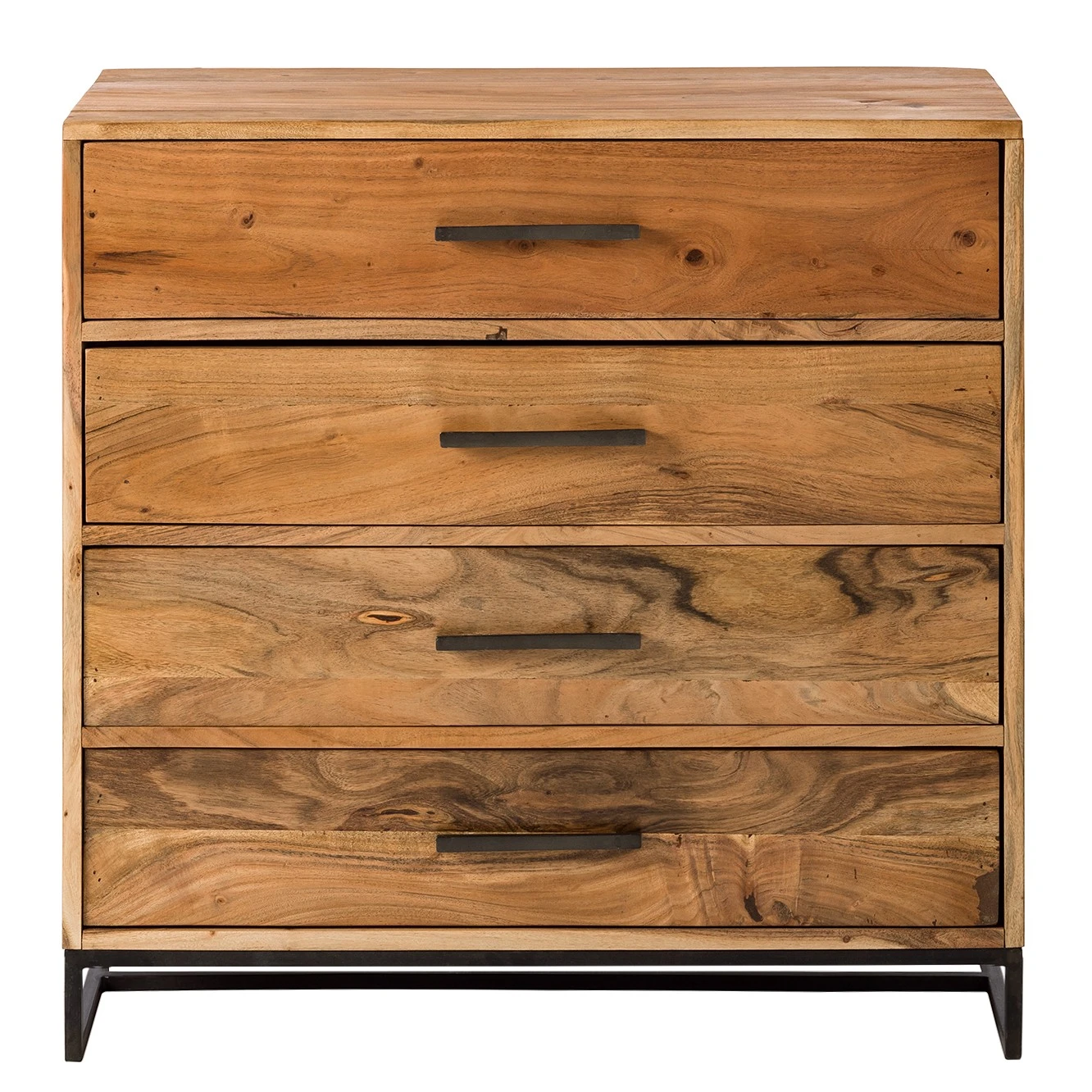 Ars manufacti Kommode Woodson - Akazie massiv / Metall - Akazie Hellbraun 2 Ars manufacti Kommode Woodson - Akazie massiv / Metall - Akazie Hellbraun – Bild 2