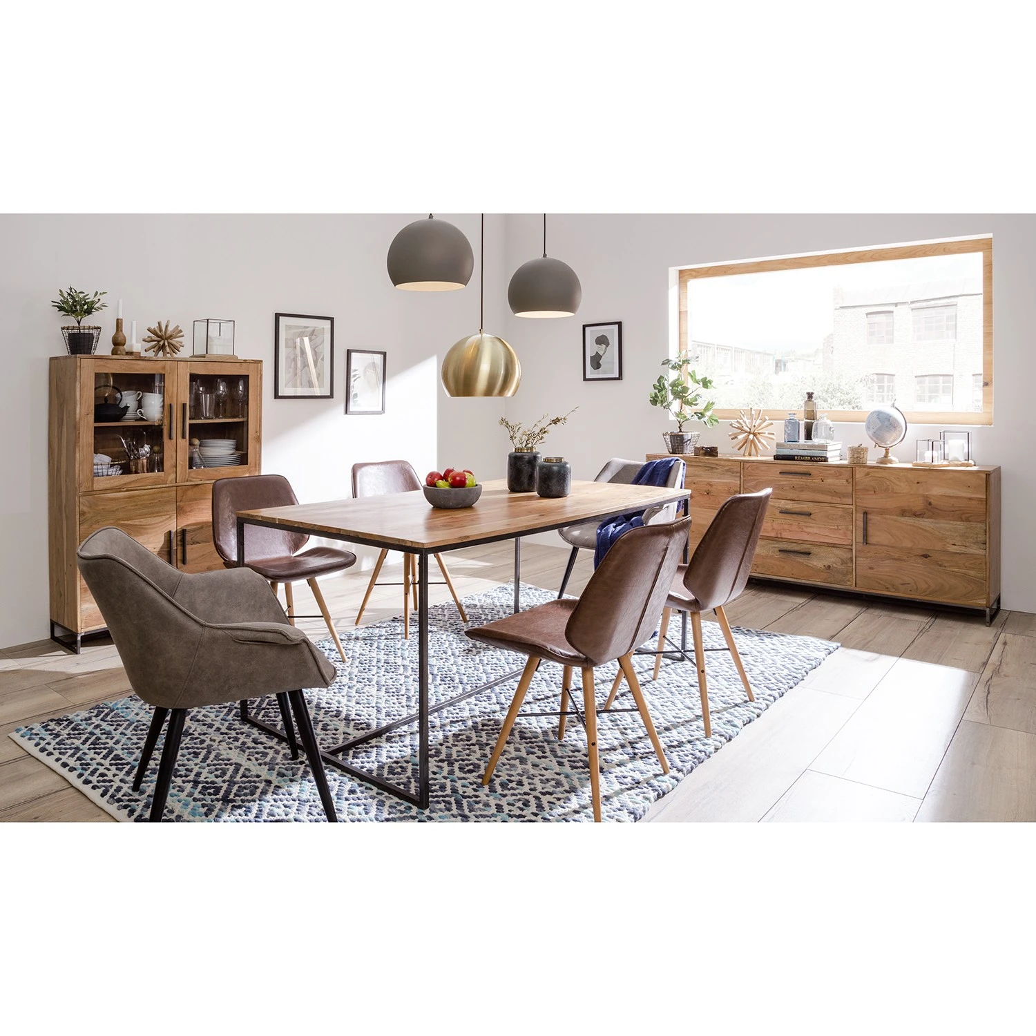 Ars manufacti Sideboard Woodson - Akazie massiv / Metall - Akazie Hellbraun - Breite: 200 cm 3 Ars manufacti Sideboard Woodson - Akazie massiv / Metall - Akazie Hellbraun - Breite: 200 cm – Bild 3