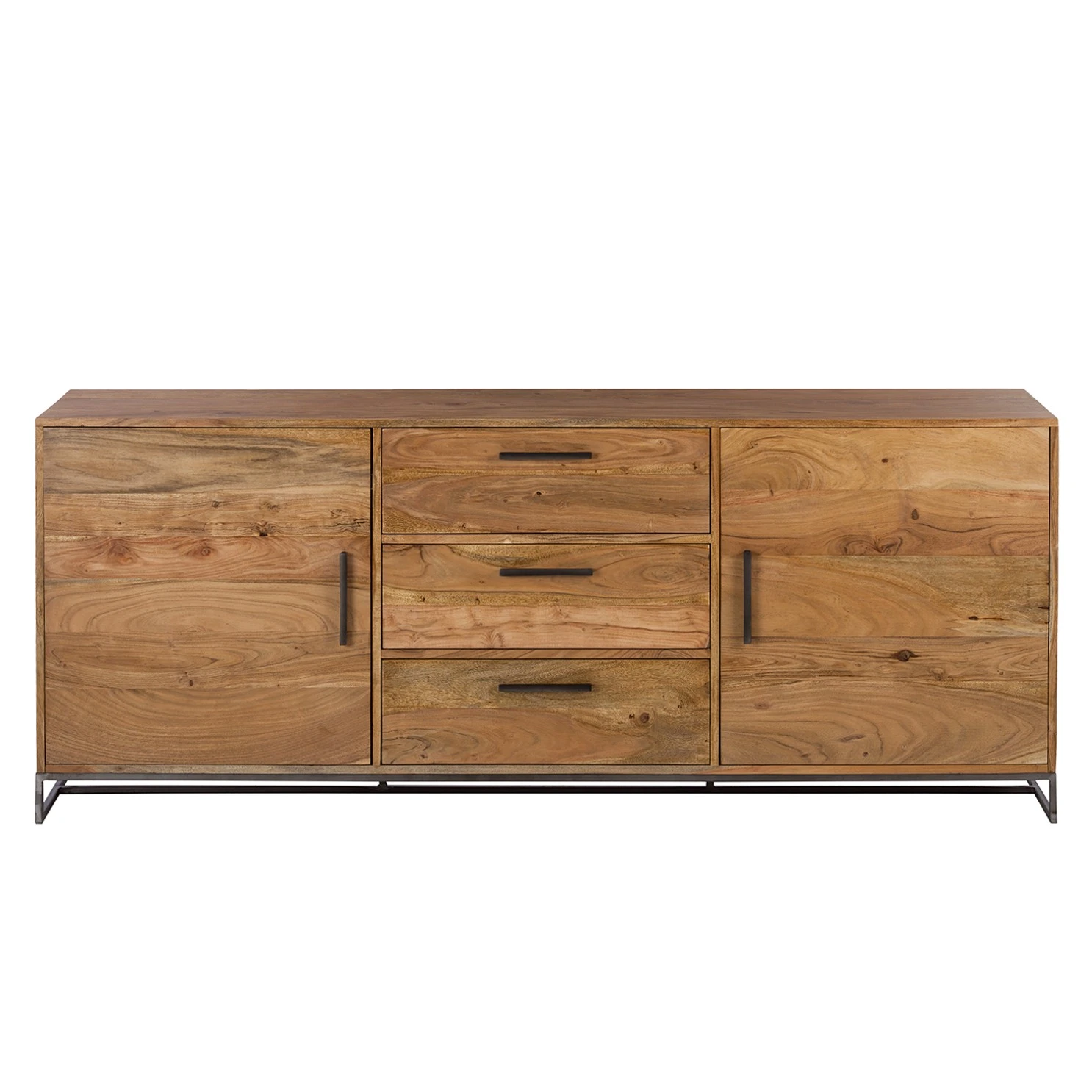 Ars manufacti Sideboard Woodson - Akazie massiv / Metall - Akazie Hellbraun - Breite: 200 cm 4 Ars manufacti Sideboard Woodson - Akazie massiv / Metall - Akazie Hellbraun - Breite: 200 cm – Bild 4