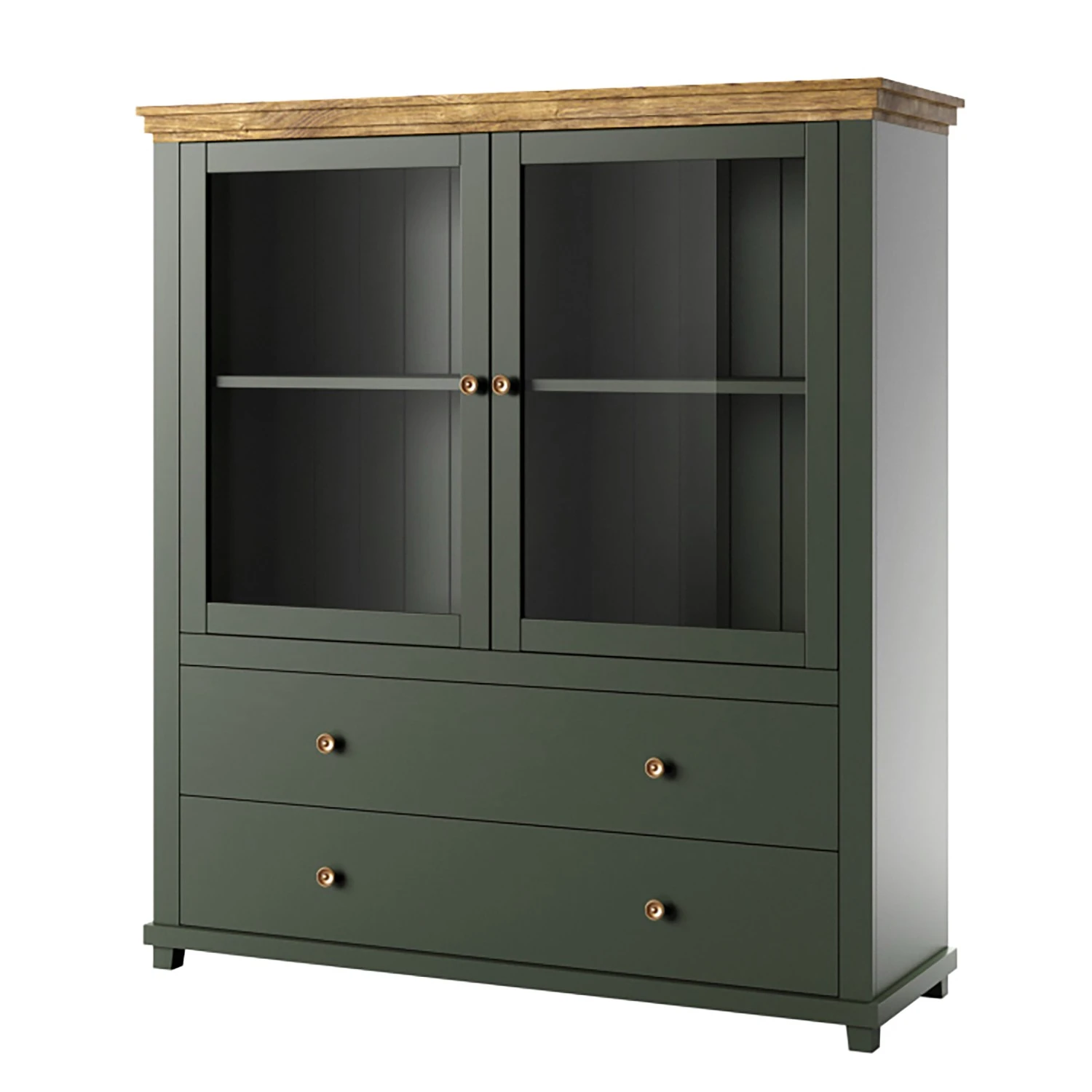 Ridgevalley Highboard Emmanuela - Dunkelgrün 1 Ridgevalley Highboard Emmanuela - Dunkelgrün