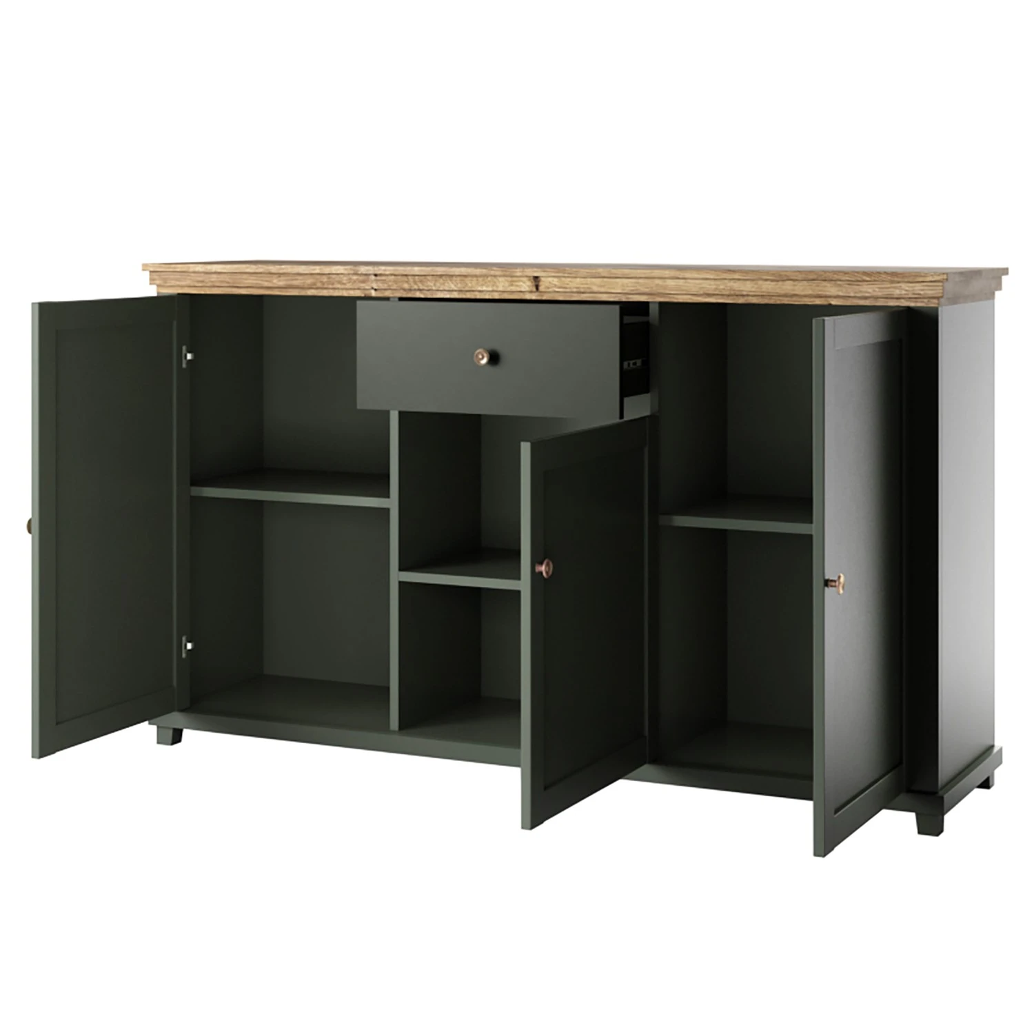 Ridgevalley Sideboard Emmanuela II - Dunkelgrün 3 Ridgevalley Sideboard Emmanuela II - Dunkelgrün – Bild 3