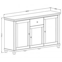 Ridgevalley Sideboard Emmanuela II - Dunkelgrün 10 Ridgevalley Sideboard Emmanuela II - Dunkelgrün -Wohnzimmermöbel boutique en ligne 1000339989 220317 500 SKETCH DETAILS P000000001000339989 sketch
