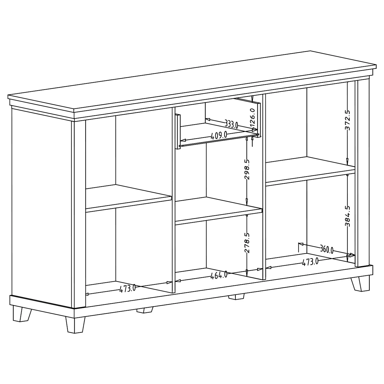 Ridgevalley Sideboard Emmanuela II - Dunkelgrün 6 Ridgevalley Sideboard Emmanuela II - Dunkelgrün – Bild 6