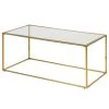 Loftscape Couchtisch Penly - Glas / Metall - Gold
