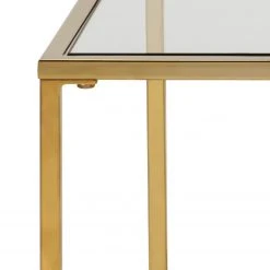 Loftscape Couchtisch Penly - Glas / Metall - Gold -Wohnzimmermöbel boutique en ligne 1000340380 220318 065 DETAILS P000000001000340380