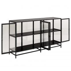 Red Living Sideboard Coogee IV - Glas / Metall - Schwarz -Wohnzimmermöbel boutique en ligne 1000340385 220318 030 DETAILS P000000001000340385