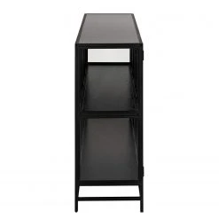 Red Living Sideboard Coogee IV - Glas / Metall - Schwarz -Wohnzimmermöbel boutique en ligne 1000340385 220318 050 DETAILS P000000001000340385